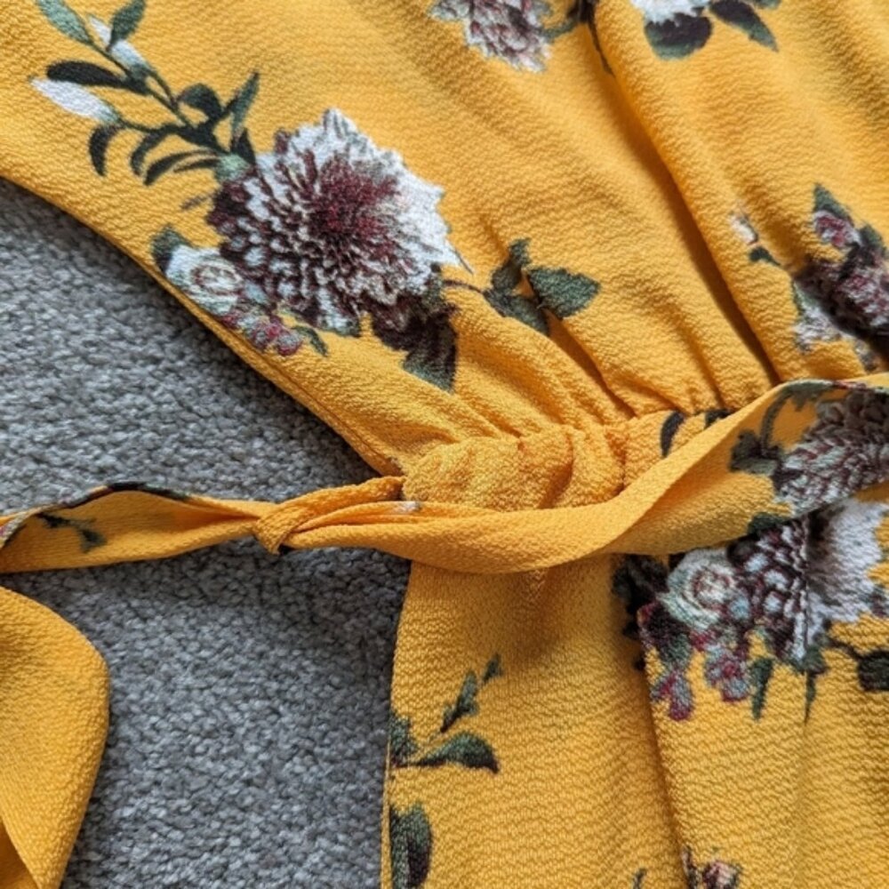 Streetwear Society maxi floral wrap jumpsuit Size Medium - Picture 9 of 10